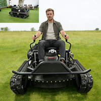 Customized Long-battery-life Remote Control Lawn Mower Removal Large Remote-Controlled Lawn Mower Climbing-capable Lawn Mower