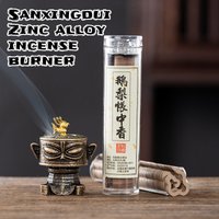 Sanxingdui alloy incense burner sandalwood pear tent incense tea ceremony creative incense burner indoor for home zen ornaments