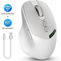 APAYADO T02 Dual - Mode 2.4G & BT Wireless Gaming Mouse with On - Screen Digital Display