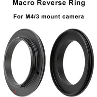 For M4/3 Micro 4/3 MFT mount Macro Reverse Adapter Ring 49 52 55 58 62 67 72 77mm For Panasonic G,GX,GF,GH Olympus E-M,E-PL