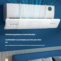 Windabweiser für Klimaanlagen aus ABS-Kunststoff, AC-Schallwandplatine im traditionellen Design, keine Bohrinstallation für wandmontierte AC-Einheiten