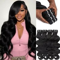 Body Wave 100% Pure Human Hair Bundles And Weaves 26 28 30 32 Inch Brazilian Natural Black 16A Raw Hair Bundles For Women Virgin Unprocessed Hair Extensions
