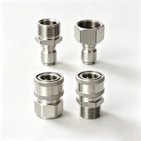 Pressure Washer Quick Connect Kit M22 14mm/15mm to 3/8 Hose Quick Connect Fitting Adapter for Power Washer Gun Hose Pump