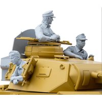 Resin soldier 1/16 Crews set (3 figures) of Panzer Model Unassambled Unpainted Figure Building Kit
