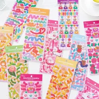 Mr. Paper 1 Pc/bag Rainbow Series Creative Cute Hand Account DIY Stickers Ins Style Collage Decoration Material