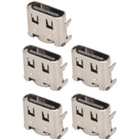 5pcs Game Handle Charging Port Type C Interface Replacement Gamepad Charging Socket for Sony PS5 Power Charging Socket