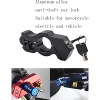 AliExpress NONE 2 Keys Motorcycle Handlebar Anti-Theft Lock Aluminum Alloy Electric Vehicle Solid Imitation Steel Lock for Bike Security
