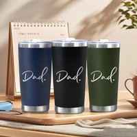 20oz Stainless Steel Thermos Cup, Creative Dad Gift for Father's Day, Multi Color Blue Black Green Insulated Travel Mug