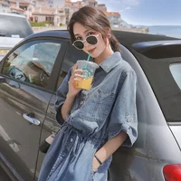 Cowboy Dress for Women 2025 Summer Collection Waist Long Style Elegant Long Skirt 2025 New Early Spring Skirt
