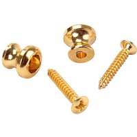 2Pcs Gold Guitar Strap Locks Premium Steel Replacement Security Buttons for Electric Acoustic Bass Guitar Accessories