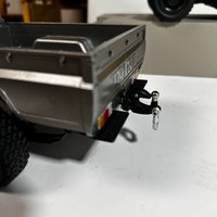 MN82 MN82 Pro Rear Bumper Pedal With Metal Big Snail Spring Tow Hook Rc Crawler Exterior Modified Parts For Off Road Truck