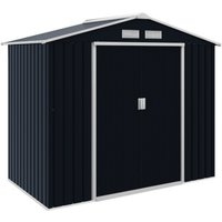 AliExpress NONE Outsunny 7 x 4ft Weatherproof Shed,Outdoor Bike Storage Shed with Ventilation Slots,Foundation Kit and Lockable Double Doors