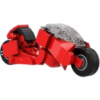 EKbricks MOC AKIRA Kaneda's Bike Red VESPA Model Bricks Racing Motorcycle Building Block Educational Toys For Kid Birthday Gift