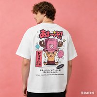 2026 Summer One Piece Anime Tony Tony Chopper Printed Loose Short-sleeved Pure Cotton Children's T-shirt Tide Unisex Casual Top
