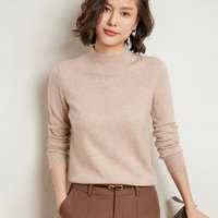 Zjaiss Women Turtleneck Solid Autumn Winter 2025 New Base Layer Pullover Long Sleeve Knitted Sweater Warm Tops