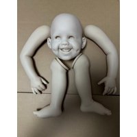 EGOS SOLO SUPPLY 28inches Doll Reborn Doll DIMPLE Unpainted Doll Kit With Cloth Body And Eyes