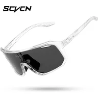 SCVCN Hiking Eyewear Fashion Street Sunglasses UV400 Outdoor Cycling Glasses Sports Bike for Men MTB Goggles Bicycle Sunglasses
