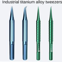 Flying wire tweezers High precision titanium alloy non-magnetic anti-static clip ultra-fine mobile phone repair tools