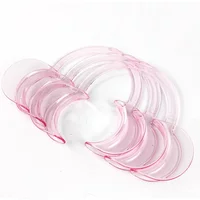 5Pcs Disposable C-Shaped Dental Cheek Retractor (M size,Pink) Mouth Opener Pink Size M for Teeth Treatment Dentist Supplies