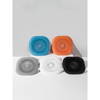 Hair Catcher, Silicone Floor Drain Cover, Shower Bathtub Hair Strainer, Kitchen Sink Stopper with Suction Cup, Bathroom Supplies