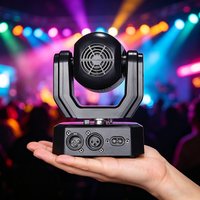 20W LED Moving Head Stage Light RG Laser White Strobe RGB Ring DMX512 Sound Active DJ Disco Party Light with Remote Control