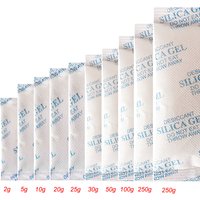 5/10/20/25/30/50/100/200~500g Package Non Toxic Silica Gel Desiccant Damp Kitchen Room Living Moisture Dehumidifier Absorber Bag