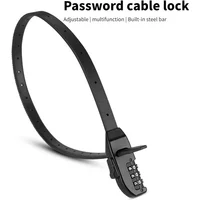 Bicycle Lock Highway Mountain Bike Zinc Alloy Anti-theft Locks Battery Car Rolled Strip Outdoor Combination Bicycle Accessories