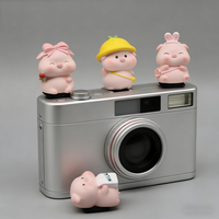Funny Piggy Camera Hot Shoe Cover Protector for Leica Q3 M11 Fuji XT5 GFX100RF Instax mini EVO Sony ZF Kawaii Photographer Gift