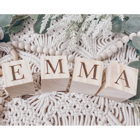 Personalized Wooden Name Blocks Pregnancy Announcement Blocks Baby Shower Gift Photo Prop Custom Nursery Party Decoration Favors
