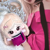 New 10cm Rose Plush Doll Anime Peripherals Rose JENNIE Stuffed Keychain Toys Soft Cartoon Pendant Gift