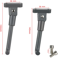 143/155mm Gray Black Parking Kickstand For Xiaomi M365 1s Pro 2 Pro Electric Scooter Stand Foot Support Modification Parts