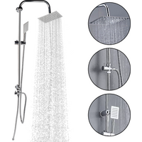 Bathroom Shower Faucet Set Shower System Set Hot Cold Showers Mixer Rainfall Shower Bathroom Accessories