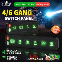 CO LIGHT Drahtlose Steuerung 6 Gang Schalttafel Flash RGB Auto LED 4 Gang Schalttafel für ATV SUV LKW Pickup 12V 24V