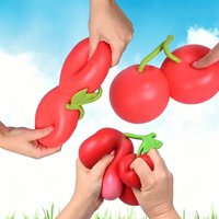 Squeeze Cherries Squeezy Stress Relief Sensory Gift Slow Rebound Fidget For Adults Anxiety Relieve Relaxing Entertainment