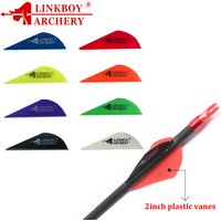 Linkboy-aubes de flèche en plastique pour tir à l'arc, accessoires en plumes pour flèches en carbone, arc à poulies DIY, chasse au tir, 2 '', 36 pièces