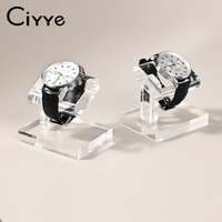 Ciyye Elegant Desktop Watch Storage Rack Acrylic Solid Wood Bracelet Watch Display Stand Jewelry Organizer Watch Storage Prop