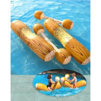 Inflatable swimming ring, swimming pool seat, game toy, 2 players, water sports toy, children's party supply, gladiator raft