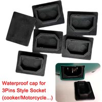 Waterproof Dust Cover for Ac Power C14 Rice Cooker Electric Caldron Motorcycle 3pin Power Connector Socket Protect Sealing Cap