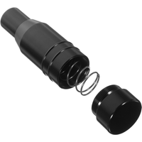 8Mm 10Mm 12Mm Aluminum Alloy Universal Automatic Transmission Car Gear Shift Knob Cover Stylish Chrome Finished Spiral Design