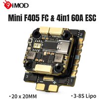 9IMOD MINI F405 Flight Stack F405 Flight Control 60A ESC 3-8S Lipo 20x20mm ICM42688 Gyro For RC FPV Racing Drone