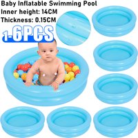 1-6PCS Baby Inflatable Swimming Pool Toddlers Round Blow Up Bathtub Children PVC Ball Pool Indoor Outdoor Swimming Accessories