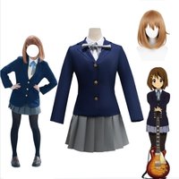 K-On! Azusa Nakano Yui Hirasawa Cosplay Costume JK School Uniform Adult Women Anime Halloween Comic Con Role Play Outfit