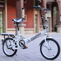 Women's Bicycle Children's Folding Commuter Primary and Secondary School Students' Mini Bike for Men and Women 16 18 20 inches