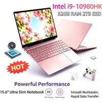 15.6 Inch Laptop Intel Core i9-10980HK Windows 11 Pro 32GB RAM 1TB/2TB SSD Fingerprint Unlock Notebook for Office Gaming