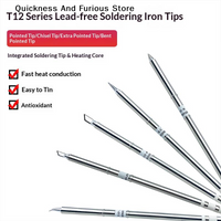 【TO】T12 I ILS J02 JL02 K KU Soldering Iron Tips For Hakko Fx951 DIY T12 Electric Soldering Iron Soldering Station Welding Tools