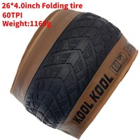 Nouveau pneu de vélo JILUER 26x4.0, pneu demi-lisse pour vélo de neige, pneu pliable 26 pouces pour vélo tout-terrain, route, plage, électrique, 60TPI, pièces de vélo