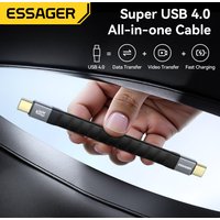 Essager 240W Type C Cable PD3.1 Fast Charging Supercharge for Macbook Pro 40Gbps Data Transfer 8K@60Hz for iPhone Xiaomi Laptop