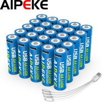AIPEKE 1.5V 4200mWh Aa Rechargeable Batteries usb c rechargeable battery aa for Camera Remote Control Mouse Smart Door Lock