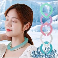 AliExpress NONE Summer Neck Cooling Ring Portable Reusable Neck Massager Cool Neck Ring Sunstroke Prevention Fitness Fishing Cycling Travel Ice