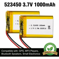 PURFIELD 523450 3.7V 1000mAh Li-Polymer Rechargeable Battery For Bluetooth Headset Mouse Phone Navigator Tablet Electronics